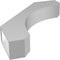 Ekena Millwork 5 1/2-in. W x 30-in. D x 36-in. H Legacy Architectural Grade PVC Knee Brace BRCP055X30X36LEC - alternate 4